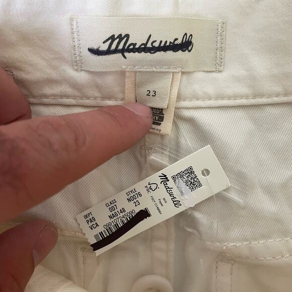 Madewell Griff Superwide Leg Cargo Utility Tie Detail Pants US Women's 23 New - Picture 7 of 8